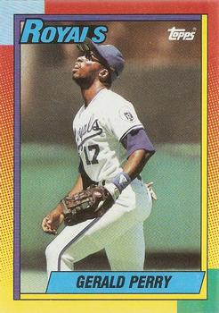 1990 Topps Traded - Gray Card Stock (Pack Version) #92T Gerald Perry Front