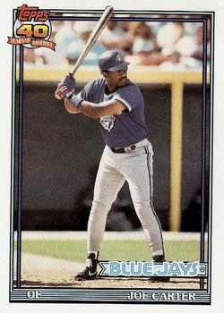 1991 Topps Traded - Gray Card Stock (Pack Version) #20T Joe Carter Front