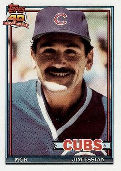 1991 Topps Traded - Gray Card Stock (Pack Version) #36T Jim Essian Front