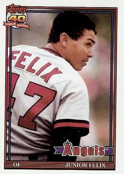 1991 Topps Traded - Gray Card Stock (Pack Version) #40T Junior Felix Front