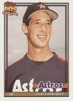 1991 Topps Traded - Gray Card Stock (Pack Version) #48T Luis Gonzalez Front