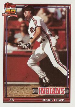 1991 Topps Traded - Gray Card Stock (Pack Version) #73T Mark Lewis Front