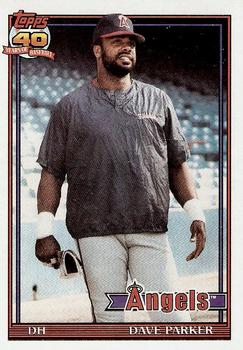 1991 Topps Traded - Gray Card Stock (Pack Version) #89T Dave Parker Front
