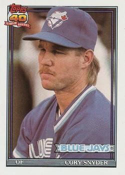 1991 Topps Traded - Gray Card Stock (Pack Version) #111T Cory Snyder Front