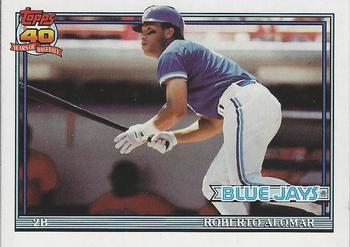 1991 Topps Traded - Gray Card Stock (Pack Version) #2T Roberto Alomar Front