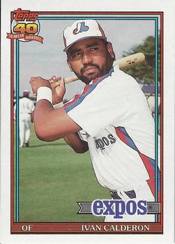 1991 Topps Traded - Gray Card Stock (Pack Version) #16T Ivan Calderon Front
