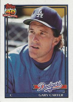 1991 Topps Traded - Gray Card Stock (Pack Version) #19T Gary Carter Front