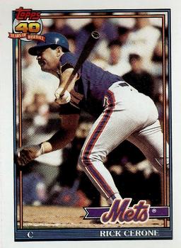 1991 Topps Traded - Gray Card Stock (Pack Version) #21T Rick Cerone Front