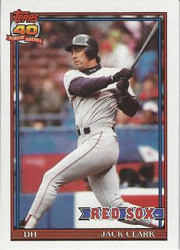 1991 Topps Traded - Gray Card Stock (Pack Version) #22T Jack Clark Front