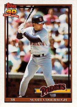 1991 Topps Traded - Gray Card Stock (Pack Version) #24T Scott Coolbaugh Front