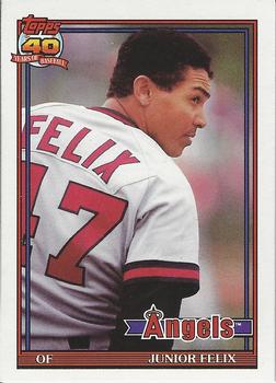 1991 Topps Traded - Gray Card Stock (Pack Version) #40T Junior Felix Front