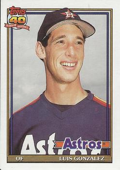 1991 Topps Traded - Gray Card Stock (Pack Version) #48T Luis Gonzalez Front