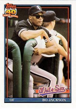 1991 Topps Traded - Gray Card Stock (Pack Version) #58T Bo Jackson Front
