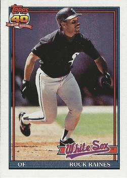 1991 Topps Traded - Gray Card Stock (Pack Version) #94T Rock Raines Front