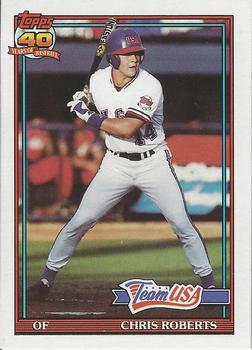 1991 Topps Traded - Gray Card Stock (Pack Version) #98T Chris Roberts Front