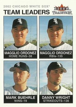 2003 Fleer Tradition Update - 2003 Fleer Tradition Glossy #7 Magglio Ordonez / Mark Buehrle / Danny Wright Front