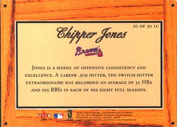 2003 Fleer Tradition - Lumber Company #10 LC Chipper Jones Back