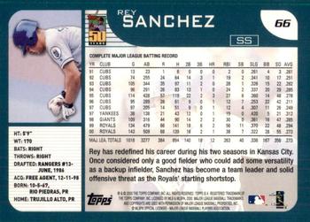 2001 Topps #66 Rey Sanchez Back