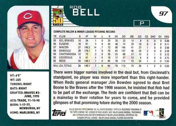 2001 Topps #97 Rob Bell Back