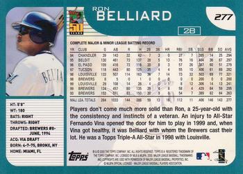 2001 Topps #277 Ron Belliard Back