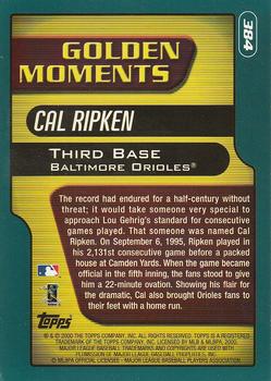2001 Topps #384 Cal Ripken Back