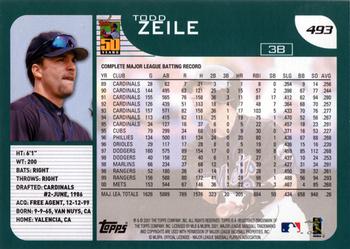 2001 Topps #493 Todd Zeile Back