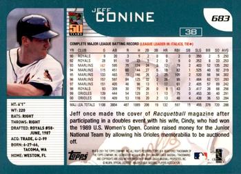 2001 Topps #683 Jeff Conine Back