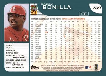 2001 Topps #709 Bobby Bonilla Back