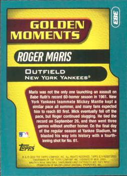 2001 Topps #383 Roger Maris Back