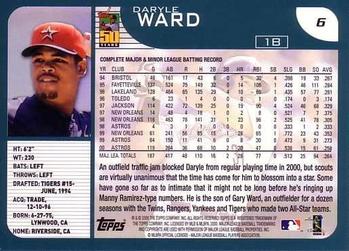 2001 Topps #6 Daryle Ward Back
