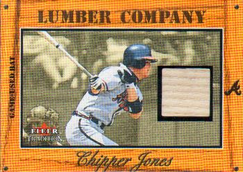 2003 Fleer Tradition - Lumber Company Game-Used #NNO Chipper Jones Front