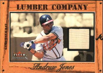 2003 Fleer Tradition - Lumber Company Game-Used Gold #NNO Andruw Jones Front