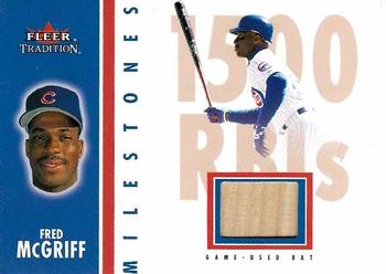 2003 Fleer Tradition - Milestones Game-Used Gold #NNO Fred McGriff Front