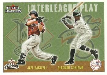 2003 Fleer Tradition Update - Glossy #U261 Jeff Bagwell / Alfonso Soriano Front