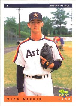 1993 Classic Best Auburn Astros #8 Mike Diorio Front