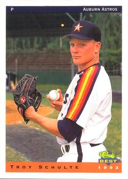 1993 Classic Best Auburn Astros #21 Troy Schulte Front