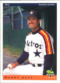 1993 Classic Best Auburn Astros #28 Manny Acta Front