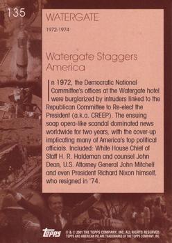 2001 Topps American Pie #135 Watergate Back