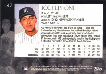 2001 Topps American Pie #47 Joe Pepitone Back