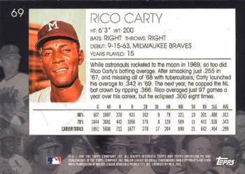 2001 Topps American Pie #69 Rico Carty Back