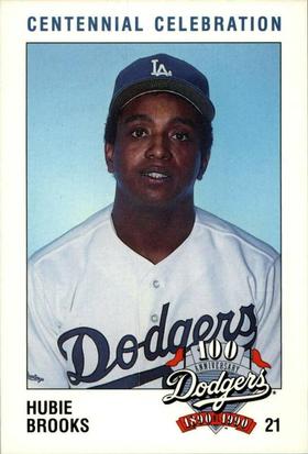 1990 Los Angeles Dodgers Police #NNO Hubie Brooks Front