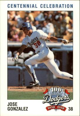 1990 Los Angeles Dodgers Police #NNO Jose Gonzalez Front