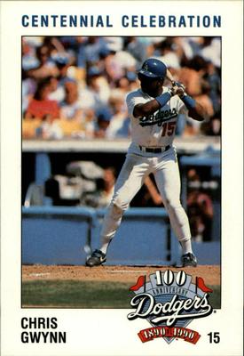 1990 Los Angeles Dodgers Police #NNO Chris Gwynn Front