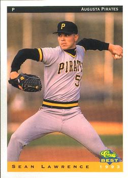 1993 Classic Best Augusta Pirates #12 Sean Lawrence Front