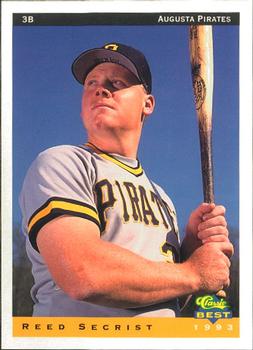1993 Classic Best Augusta Pirates #19 Reed Secrist Front