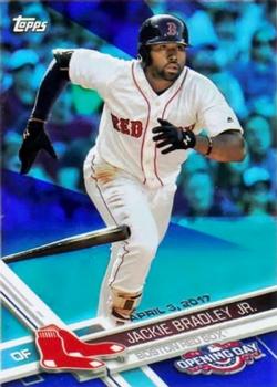2017 Topps Opening Day - Rainbow Foil Blue #114 Jackie Bradley Jr. Front