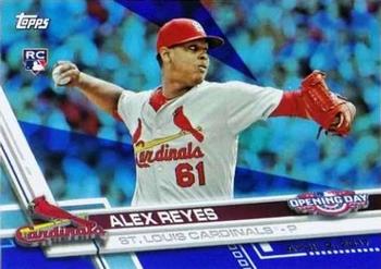 2017 Topps Opening Day - Rainbow Foil Blue #165 Alex Reyes Front