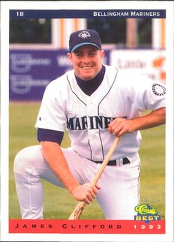 1993 Classic Best Bellingham Mariners #9 James Clifford Front