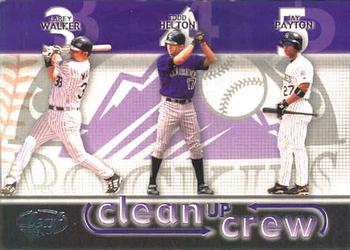 2003 Leaf - Clean Up Crew #5 Larry Walker / Todd Helton / Jay Payton Front