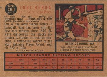 2001 Topps Archives #116 Yogi Berra Back